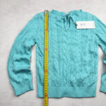 Pull à col rond enfant Aymara Nele turquoise taille 116 — vue 10