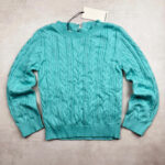 Pull à col rond enfant Aymara Nele turquoise taille 116 — vue 15