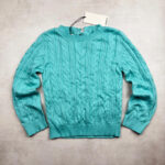 Pull à col rond enfant Aymara Nele turquoise taille 116 — vue 16