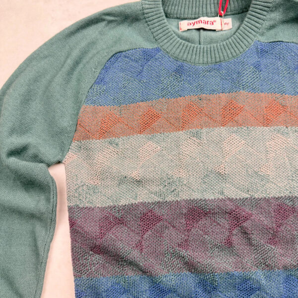 Pull enfant Aymara Fernando unisexe vert taille 4 ans — vue 8