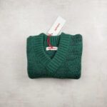 Pull enfant Aymara Salvador vert chiné taille 4 ans — vue 2