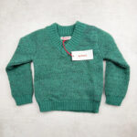 Pull enfant Aymara Salvador vert chiné taille 4 ans — vue 3