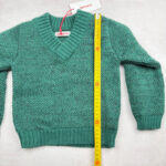 Pull enfant Aymara Salvador vert chiné taille 4 ans — vue 8