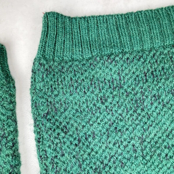 Pull enfant Aymara Salvador vert chiné taille 4 ans — vue 15