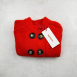 Poncho enfant Aymara rouge taille 4 ans — vue 2