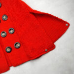 Poncho enfant Aymara rouge taille 4 ans — vue 5