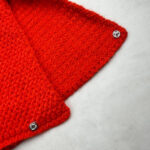 Poncho enfant Aymara rouge taille 4 ans — vue 6