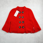 Poncho enfant Aymara rouge taille 4 ans — vue 12