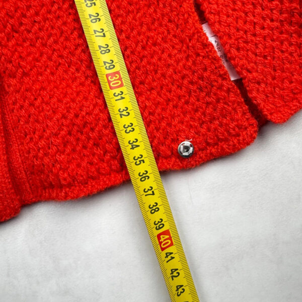 Poncho enfant Aymara rouge taille 4 ans — vue 15