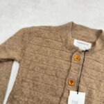 Gilet cardigan enfant Aymara unisexe marron taupe taille 4 ans — vue 4