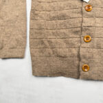 Gilet cardigan enfant Aymara unisexe marron taupe taille 4 ans — vue 8