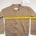 Gilet cardigan enfant Aymara unisexe marron taupe taille 4 ans — vue 9