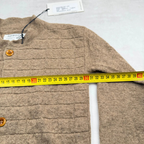 Gilet cardigan enfant Aymara unisexe marron taupe taille 4 ans — vue 10