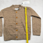 Gilet cardigan enfant Aymara unisexe marron taupe taille 4 ans — vue 11