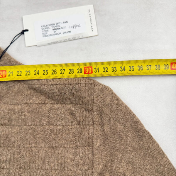 Gilet cardigan enfant Aymara unisexe marron taupe taille 4 ans — vue 14