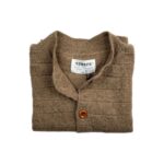 Gilet cardigan enfant Aymara unisexe marron taupe taille 4 ans