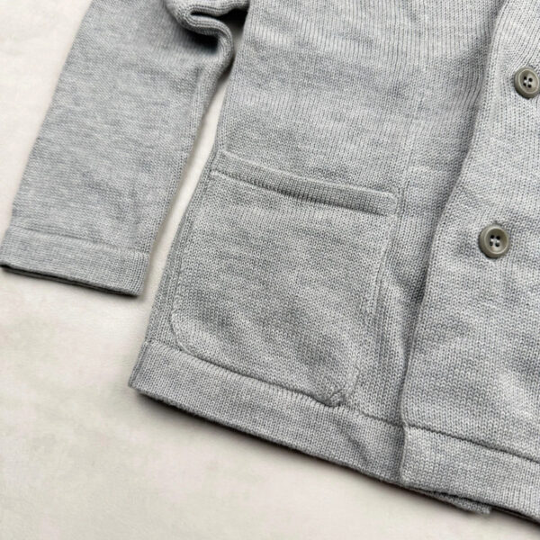 Gilet en maille enfant Aymara gris chiné taille 4 ans (104 cm) — vue 5