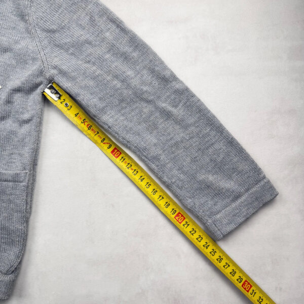Gilet en maille enfant Aymara gris chiné taille 4 ans (104 cm) — vue 12
