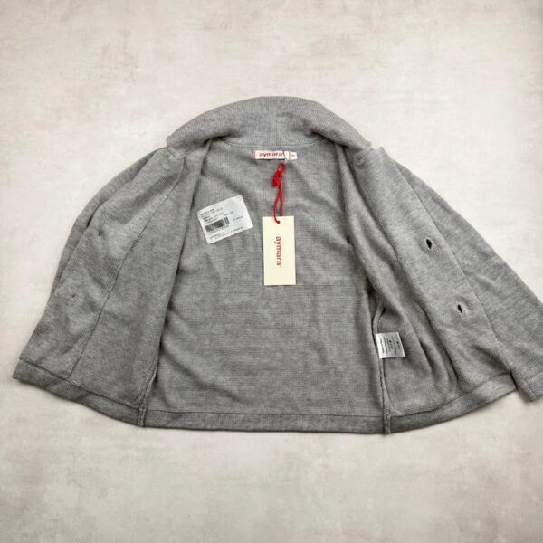 Gilet en maille enfant Aymara gris chiné taille 4 ans (104 cm) — vue 13