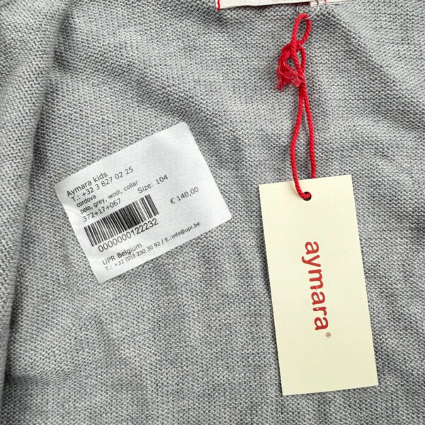 Gilet en maille enfant Aymara gris chiné taille 4 ans (104 cm) — vue 15