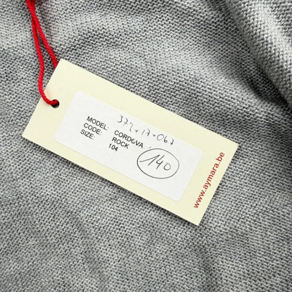 Gilet en maille enfant Aymara gris chiné taille 4 ans (104 cm) — vue 16