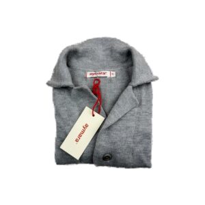 Gilet en maille enfant Aymara gris chiné taille 4 ans