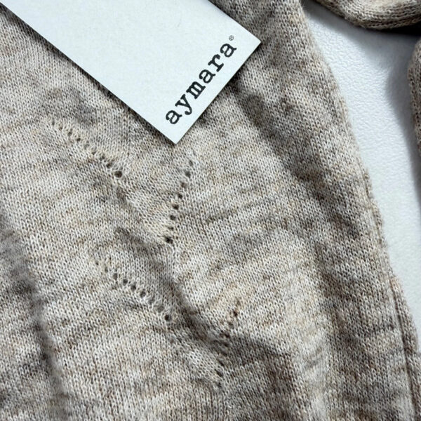 Pull col montant à boutons Aymara Bella camel taille 8 ans — vue 7