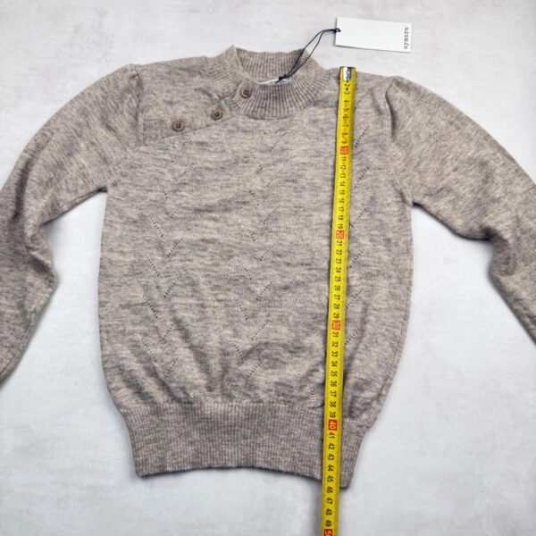 Pull col montant à boutons Aymara Bella camel taille 8 ans — vue 12