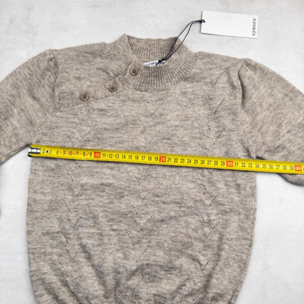 Pull col montant à boutons Aymara Bella camel taille 8 ans — vue 14