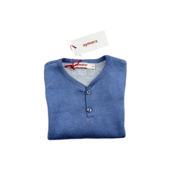 Pull enfant Aymara bleu taille 4 ans