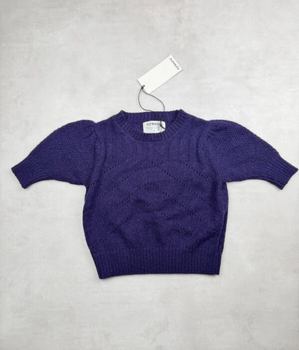 Pull enfant Aymara Ella violet taille 4 ans — vue 2