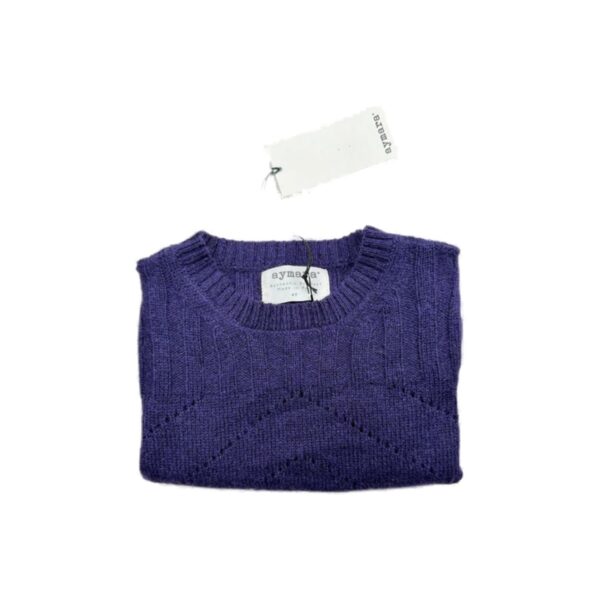 Pull enfant Aymara Ella violet taille 4 ans