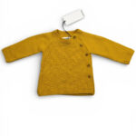 Pull bébé Aymara jaune moutarde taille 3M — vue 2