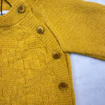 Pull bébé Aymara jaune moutarde taille 3M — vue 3