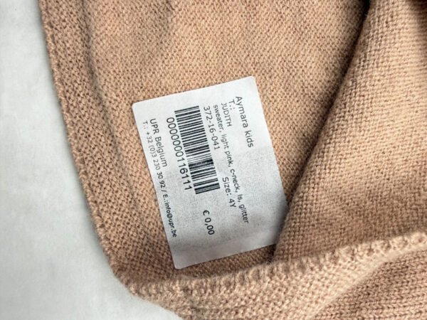 Pull enfant Aymara Judith rose poudré taille 4 ans — vue 6