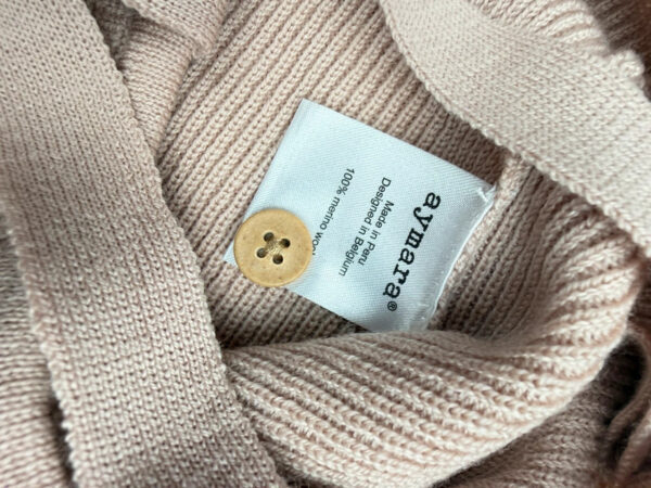 Salopette bébé en maille Aymara rose poudré taille 9M — vue 5