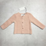 Gilet bébé en maille Aymara AYAR pêche taille 12M — vue 2