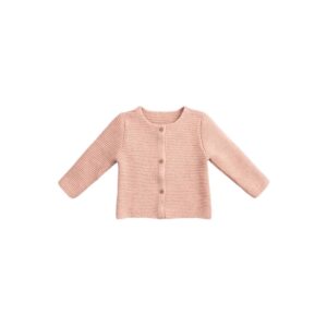 Gilet bébé en maille Aymara AYAR pêche taille 12 mois