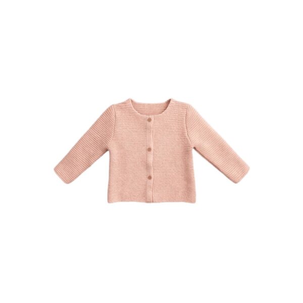 Gilet bébé en maille Aymara AYAR pêche taille 12 mois