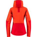 Veste de sport à capuche Swix femme orange/rouge taille XS — vue 3