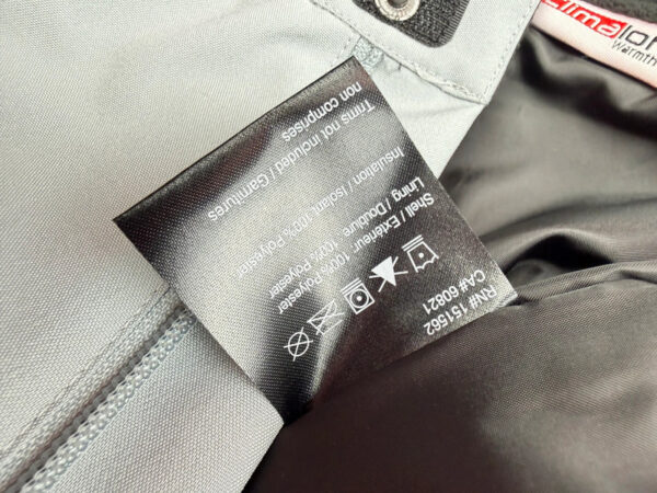 Pantalon de ski isolé gris clair taille 6 ans / 116 cm — vue 8