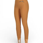 Pantalon de ski à étriers Obermeyer femme camel taille US 12 — vue 2