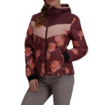 Doudoune à capuche Obermeyer femme bordeaux taille M — vue 3