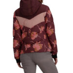 Doudoune à capuche Obermeyer femme bordeaux taille M — vue 4