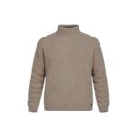 Pull à col roulé Wilsin Knit Turtleneck homme beige chiné taille XXXL