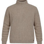 Pull à col roulé Wilsin Knit Turtleneck homme beige chiné taille XXXL — vue 2