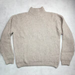 Pull à col roulé Wilsin Knit Turtleneck homme beige chiné taille XXXL — vue 3