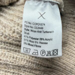 Pull à col roulé Wilsin Knit Turtleneck homme beige chiné taille XXXL — vue 10