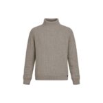 Pull col roulé Wilsin Knit Turtleneck homme beige chiné taille XL