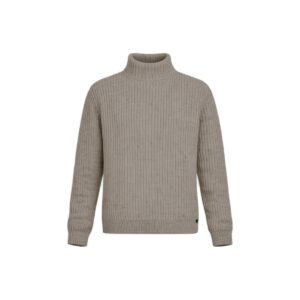 Pull col roulé Wilsin Knit Turtleneck homme beige chiné taille XL